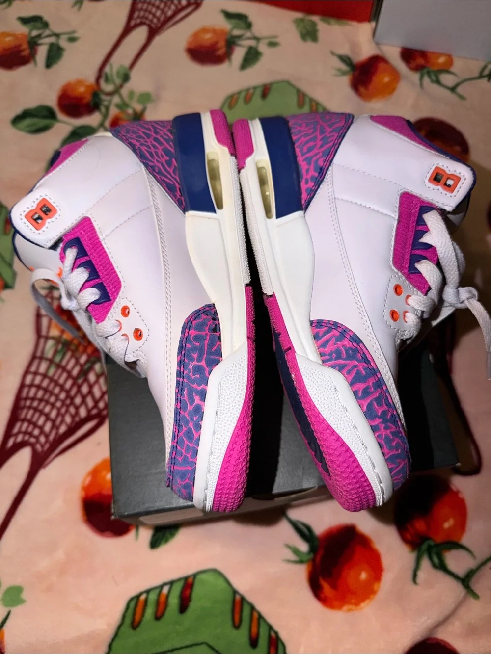 Jordan 3 Retro Barely Grape (GS) 5Y Like New In Box Girls Shoes Sneakers